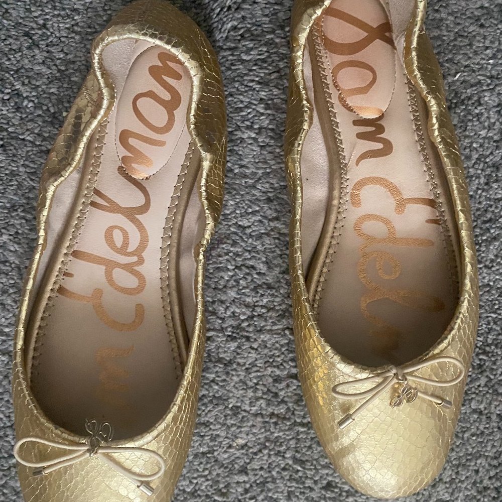 Sam Edelman Felicia Flat Gold